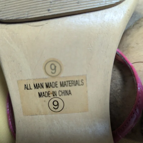 Paprika Slingback Sandals in Pink and Orange YTK Shoe Sale! - Picture 5 of 6